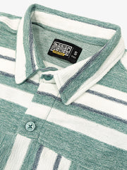 Striped Berly Green Full Sleeve Shirt