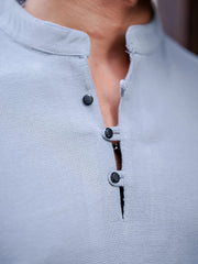 Solid Light Grey Half Sleeve T-Shirt