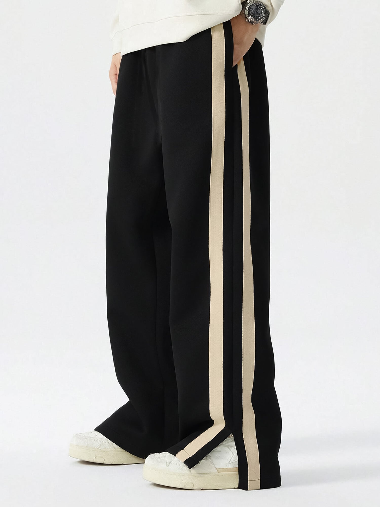 Dualtape  Black Baggy Fit Pant