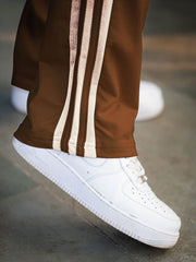 Baggy Fit Brown Taped Pant