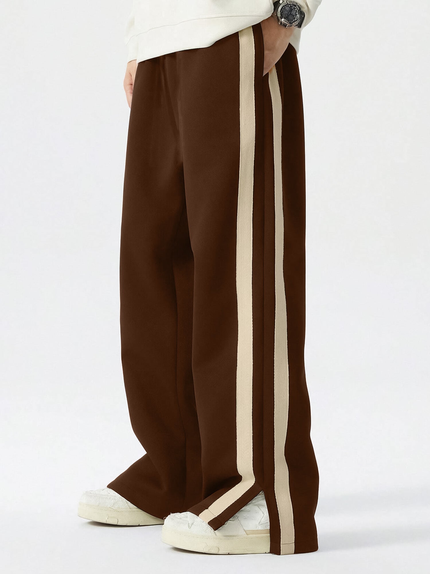 Dualtape Brown Baggy Fit Pant