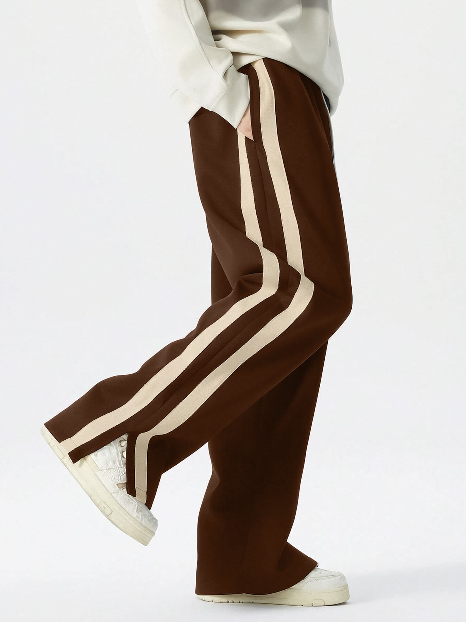 Dualtape Brown Baggy Fit Pant