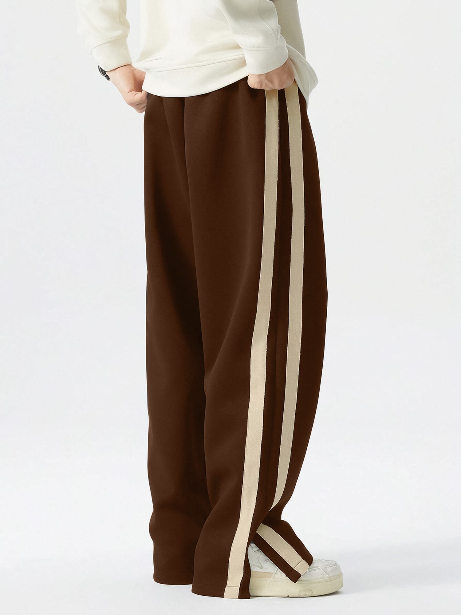 Dualtape Brown Baggy Fit Pant