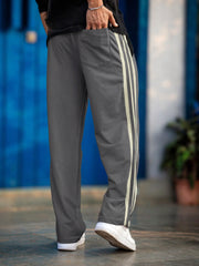 Baggy Fit Dark Grey Taped Pant
