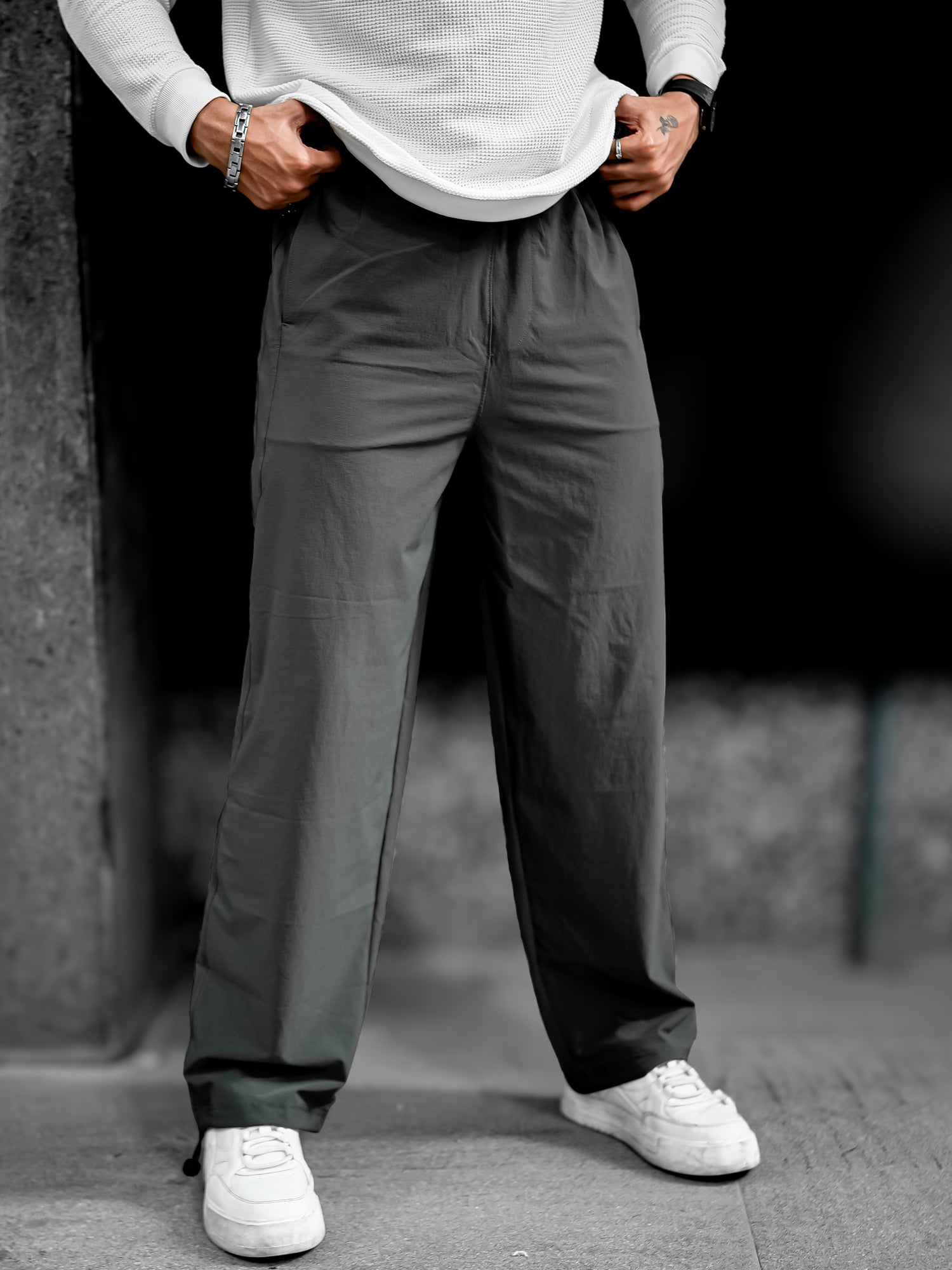 Parallel Fit DarkGrey Pant