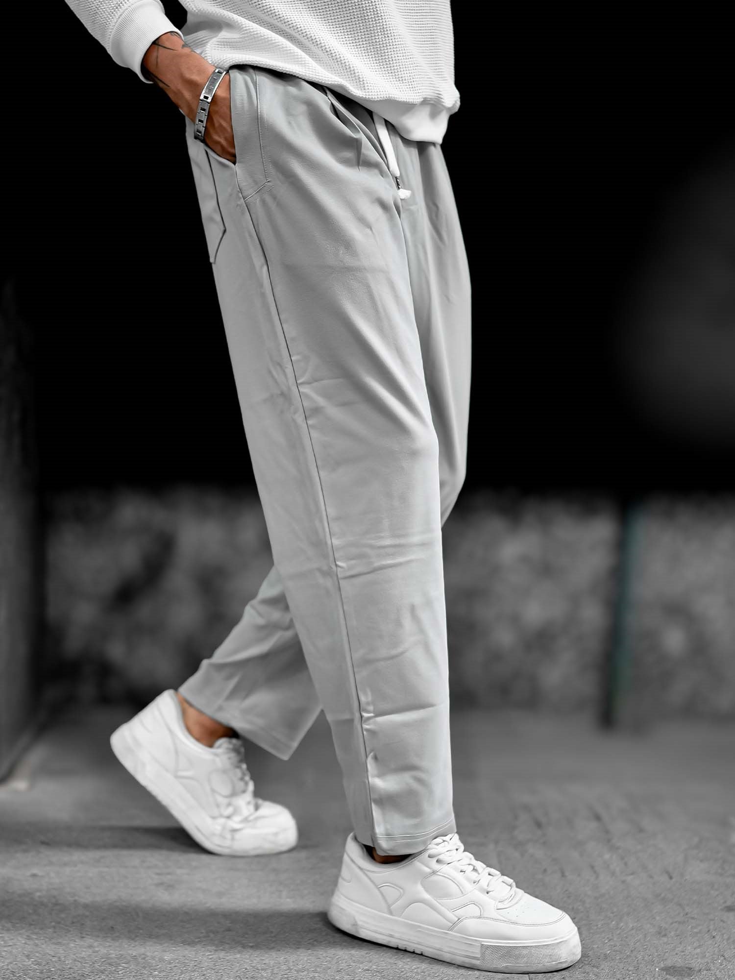 Tencel Light Grey Pant