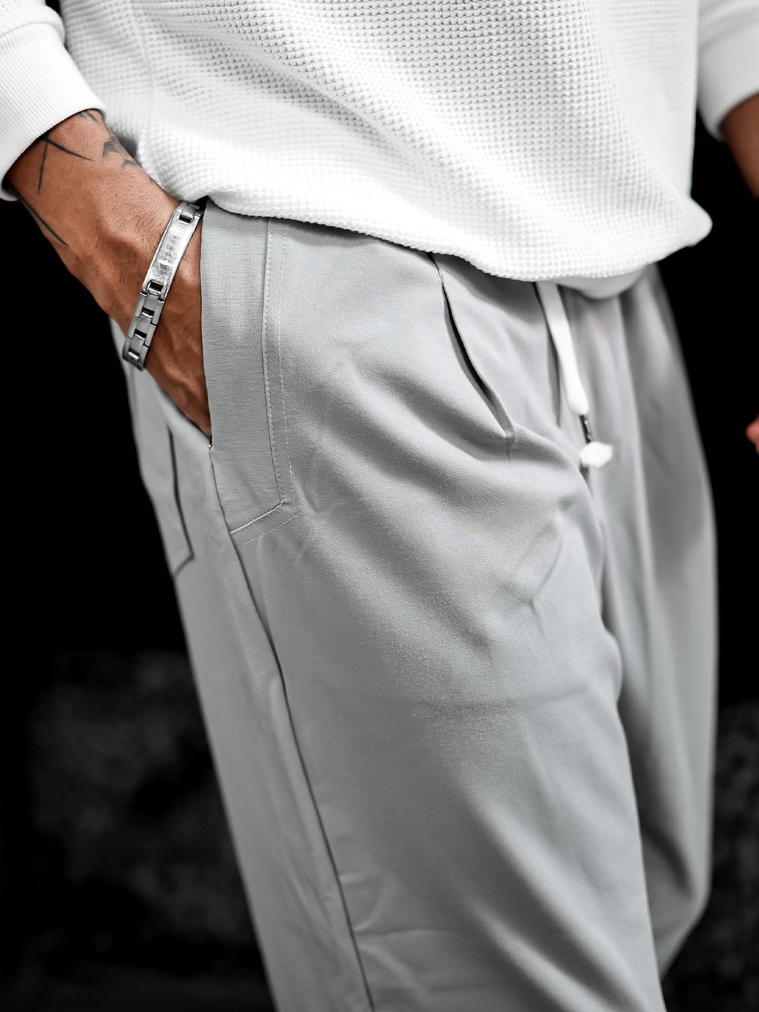 Tencel Light Grey Pant