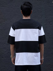 Cut & Stitch Black Half Sleeve T-Shirt