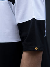 Cut & Stitch Black Half Sleeve T-Shirt