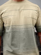Spray Line Butterscotch HalfSleeve T-Shirt