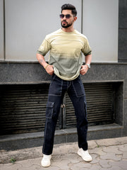 Spray Line Butterscotch HalfSleeve T-Shirt