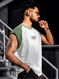 Boston White, Hunter Green Half Sleeve T-Shirt