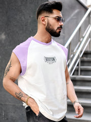Boston White, Lavender Half Sleeve T-Shirt