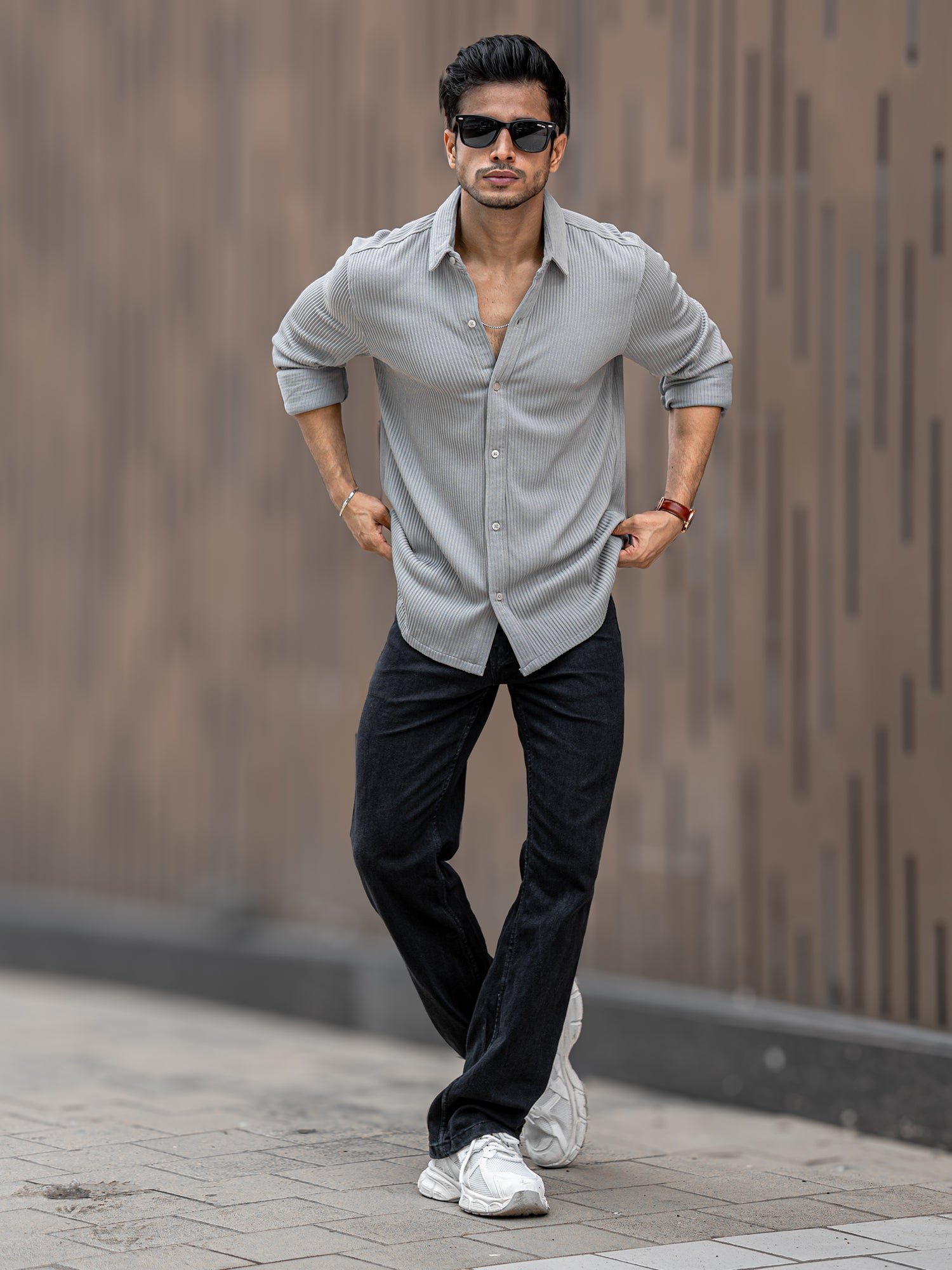Light Grey Shirt With Jeans Grey Black Shirt Combination Jeans