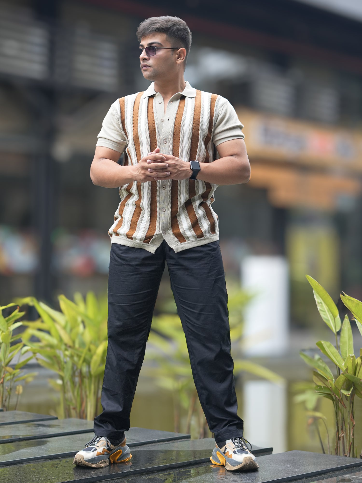 Retro FlatKnit Brown Shirt