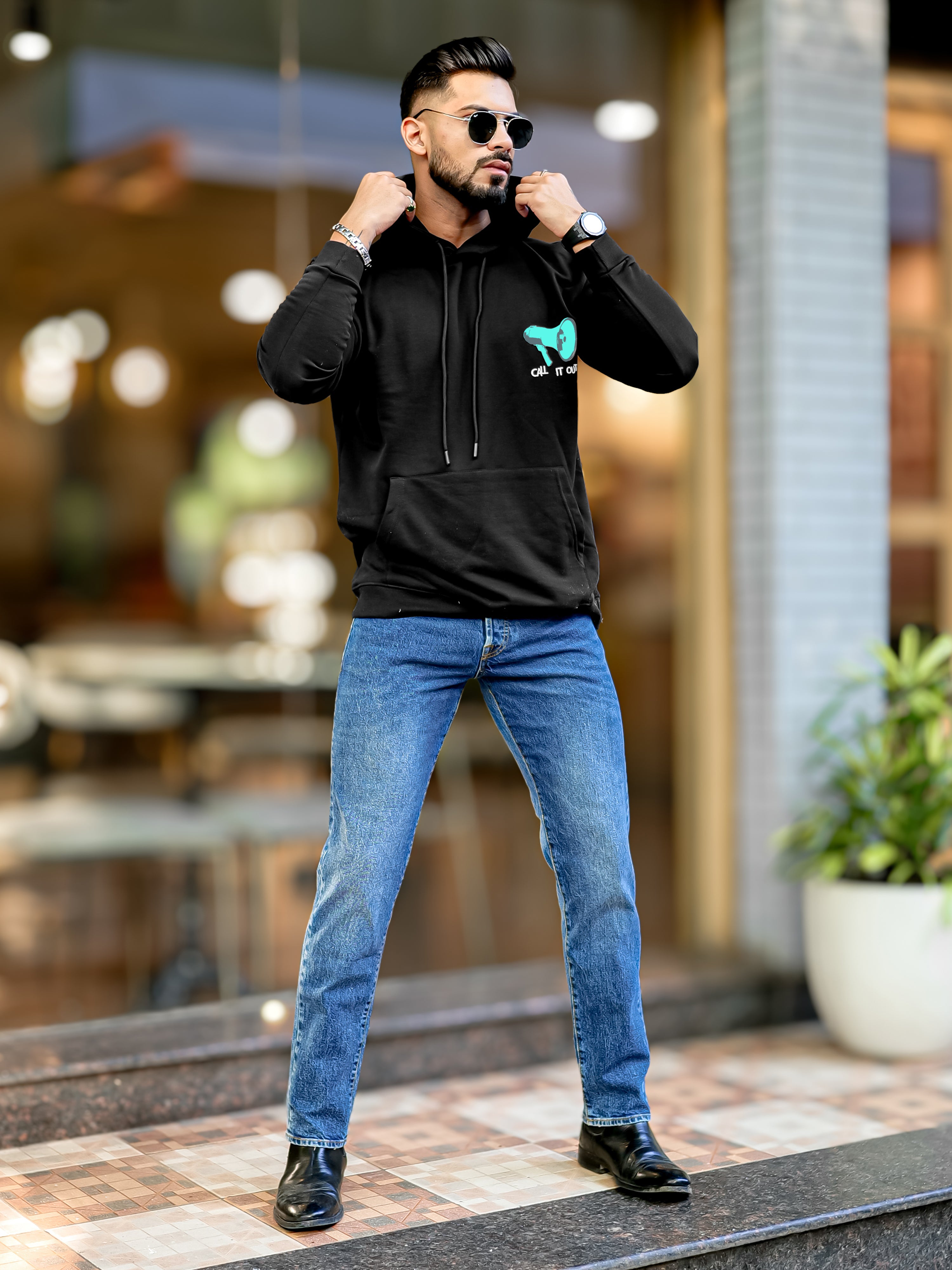 Speaker Black Sweatshirt