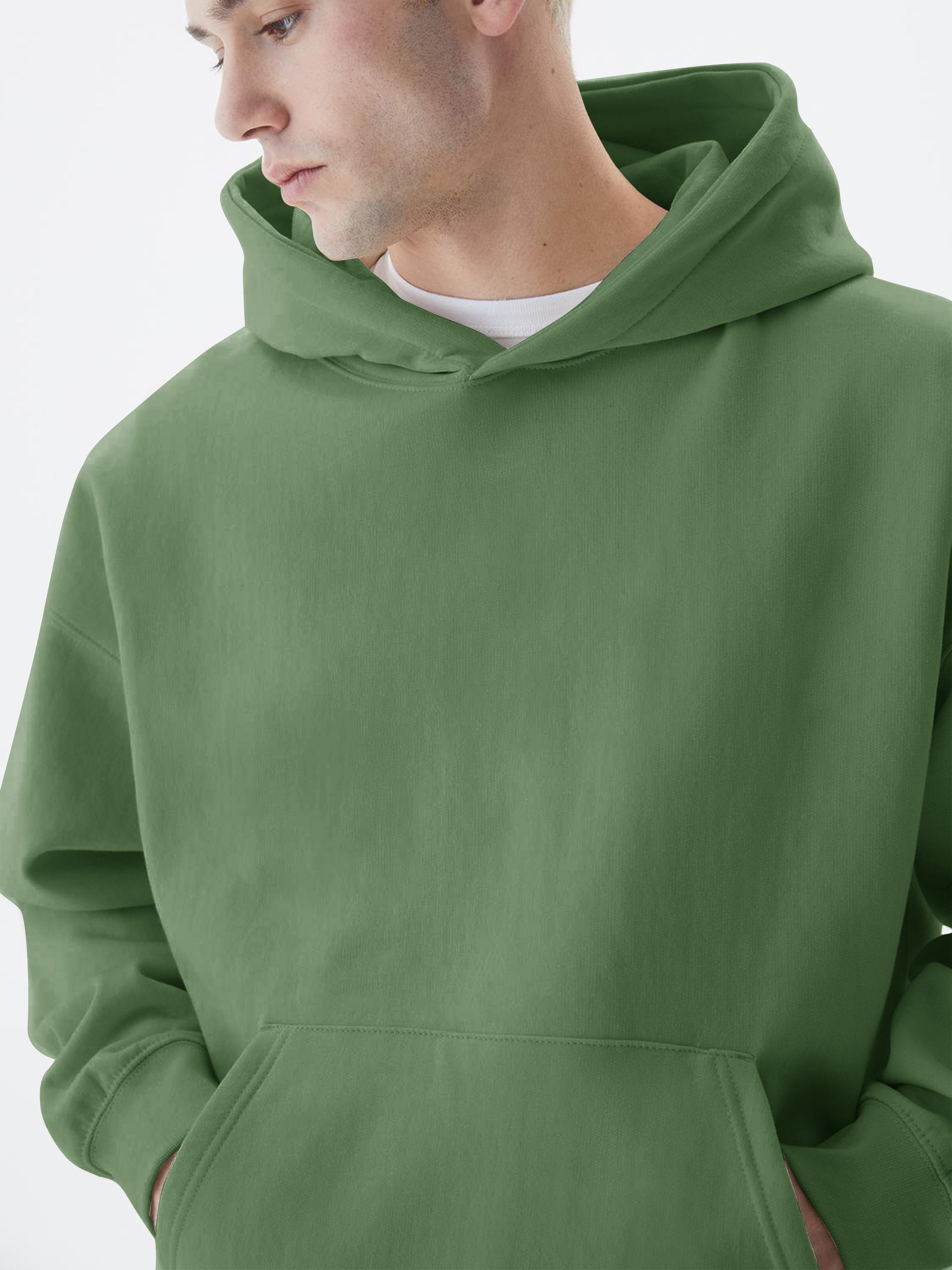 Cozy Cut  Pull Over Hunter Green Sweatshirt