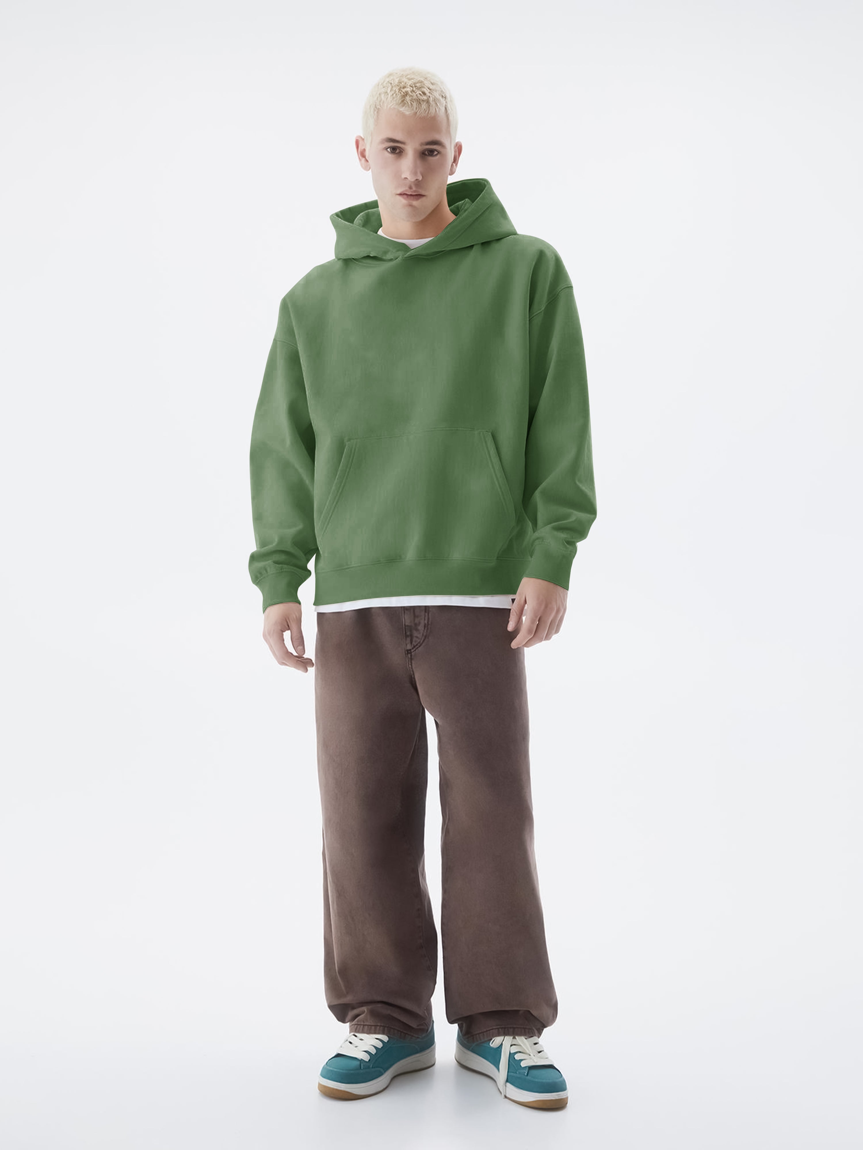 Cozy Cut  Pull Over Hunter Green Sweatshirt