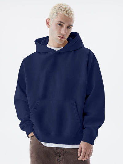 Cozy Cut  Pull Over Navy Full Sleeve Sweatshirt