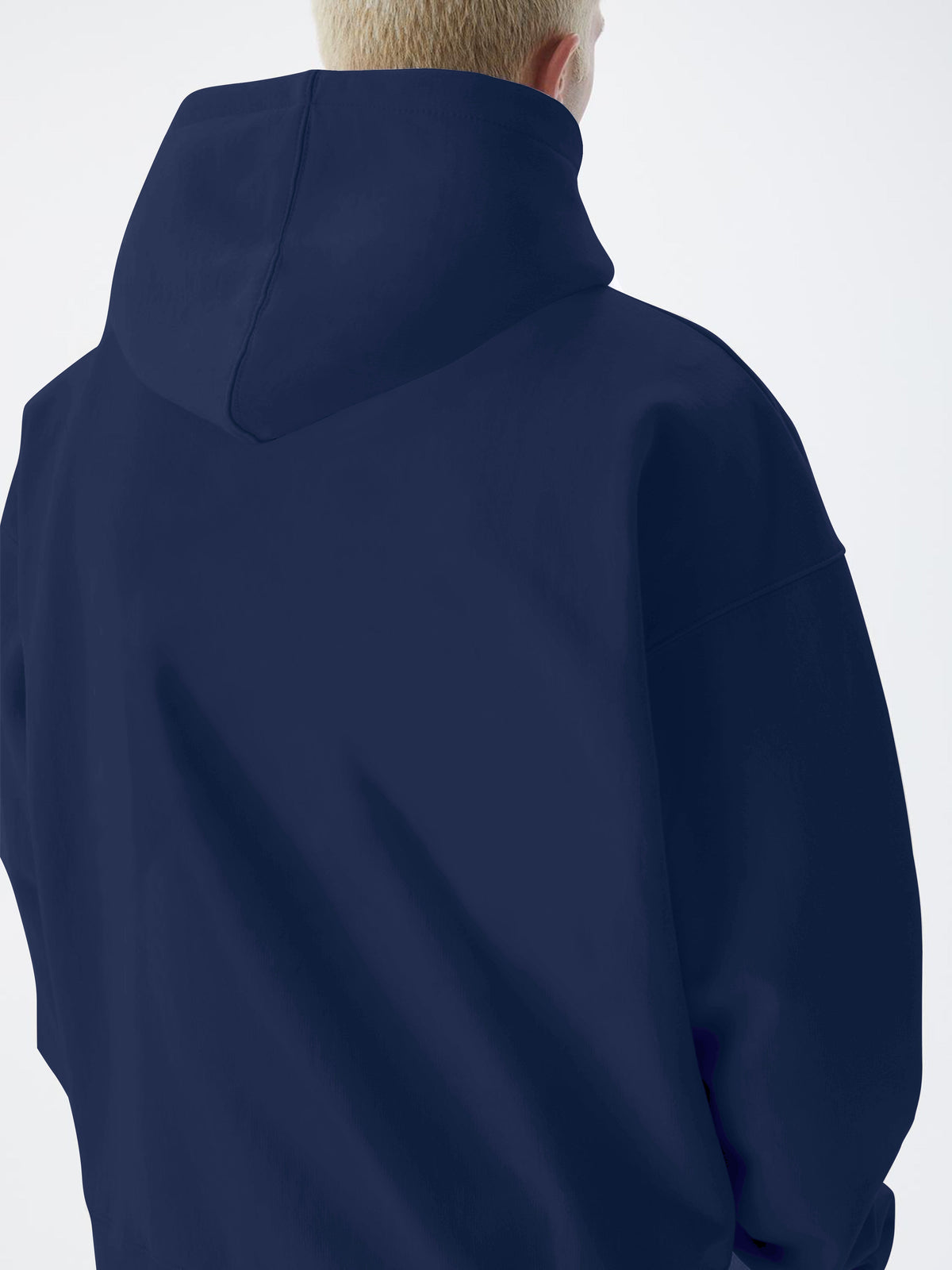 Navy full sleeve cozy cut pull sweatshirt for men - view 2