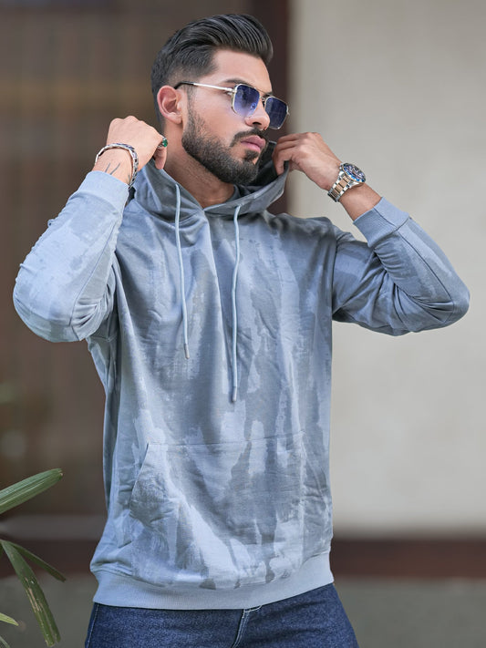 Splatter Spray Wave Light Grey Sweatshirt