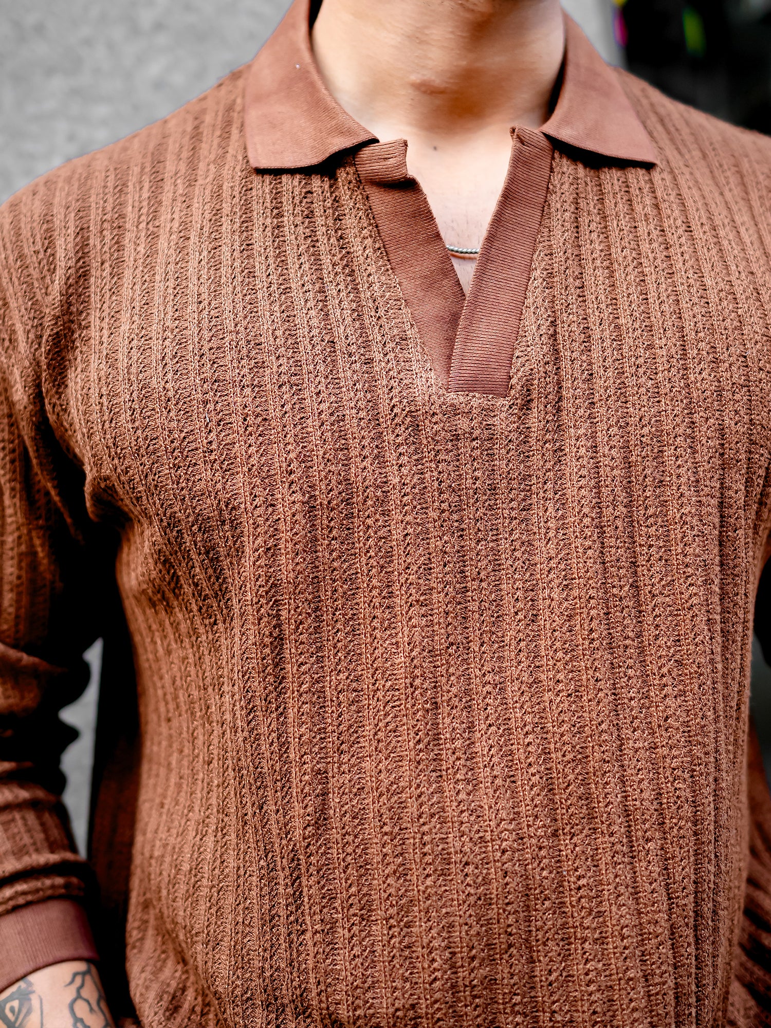 TeraKnit Brown Sweatshirt