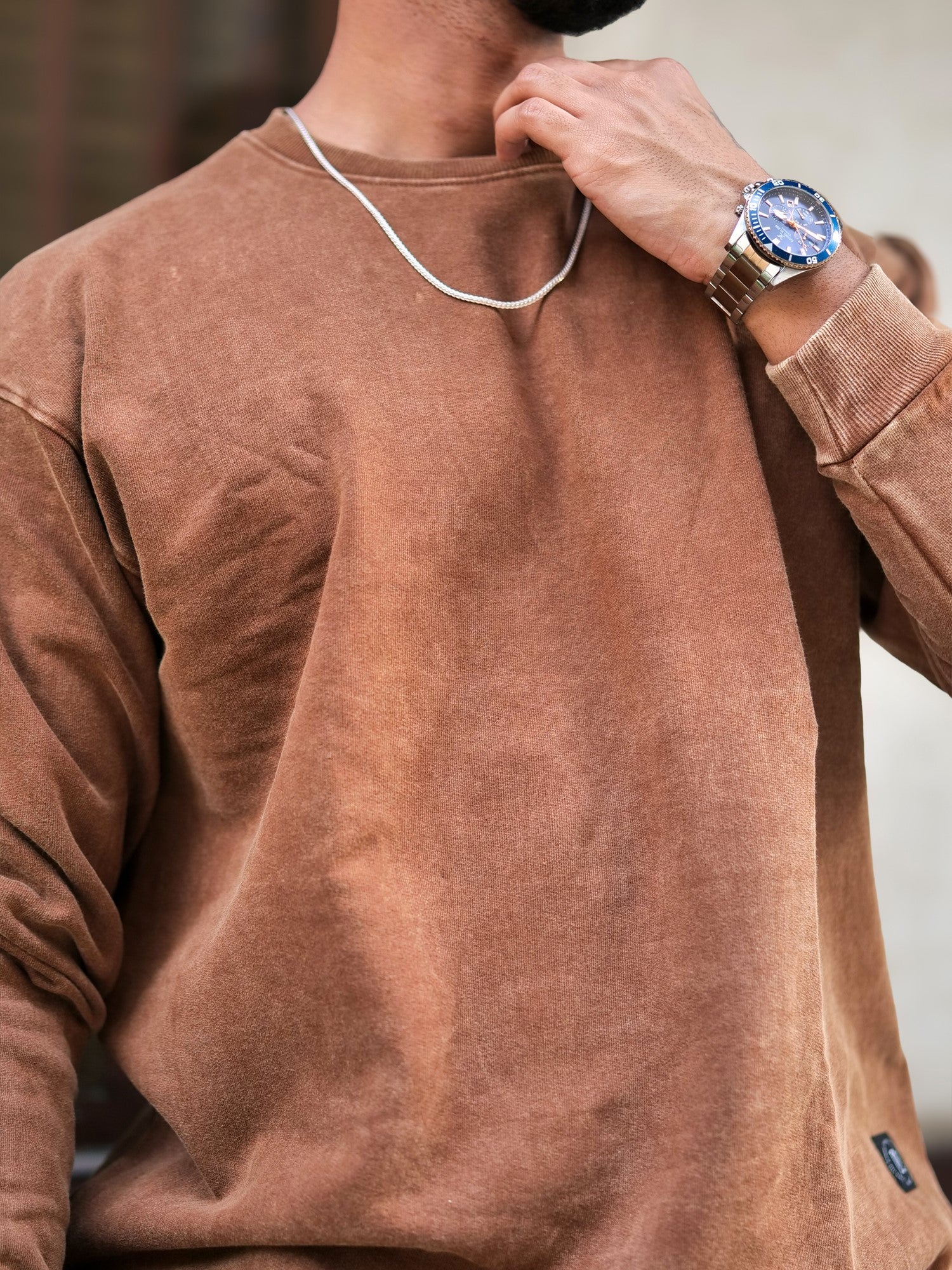 Rugged Brown Sweatshirt