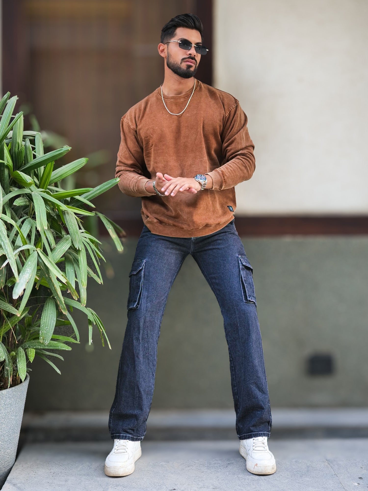 Rugged Brown Sweatshirt