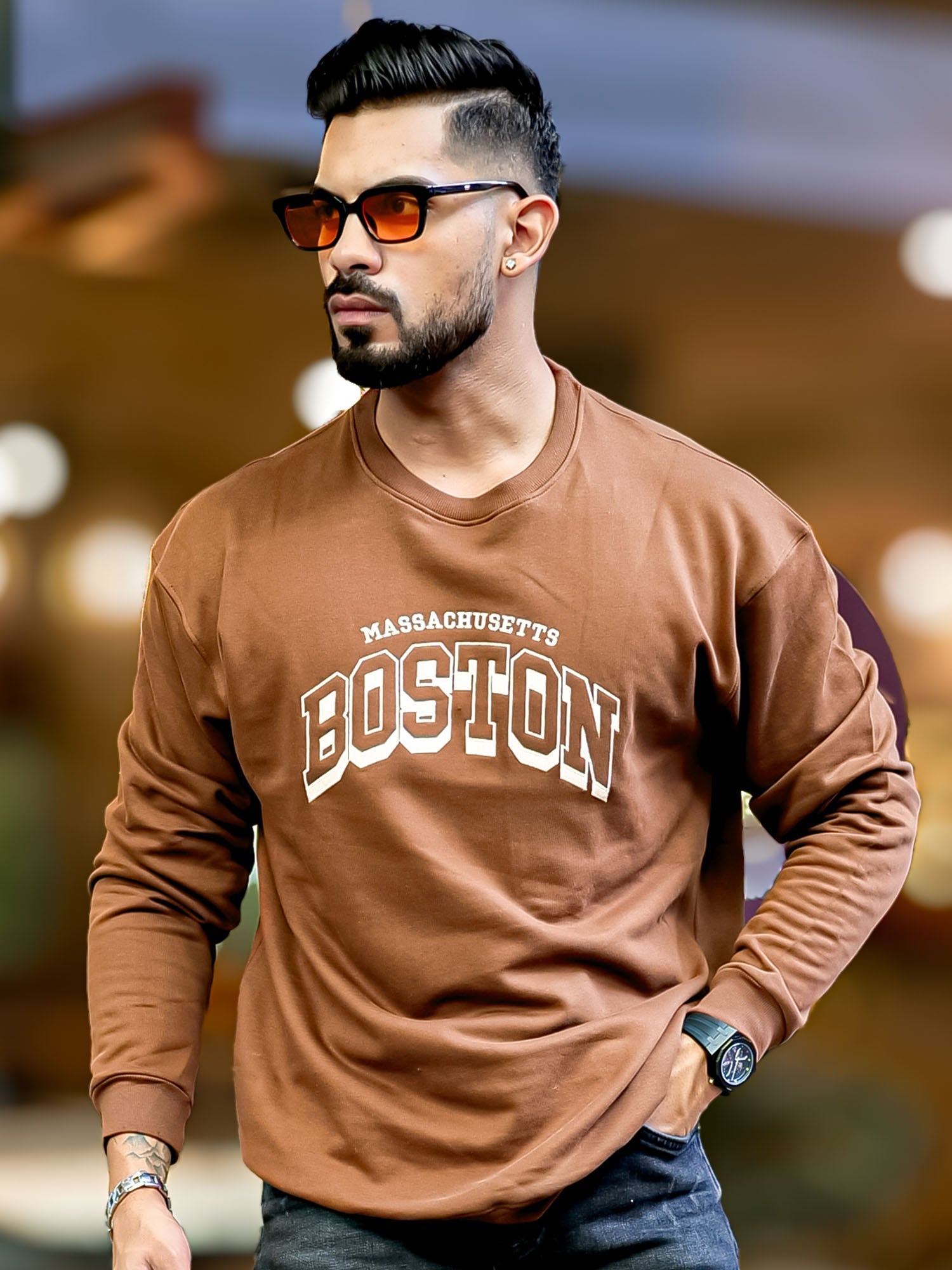 Boston Brown Sweatshirt