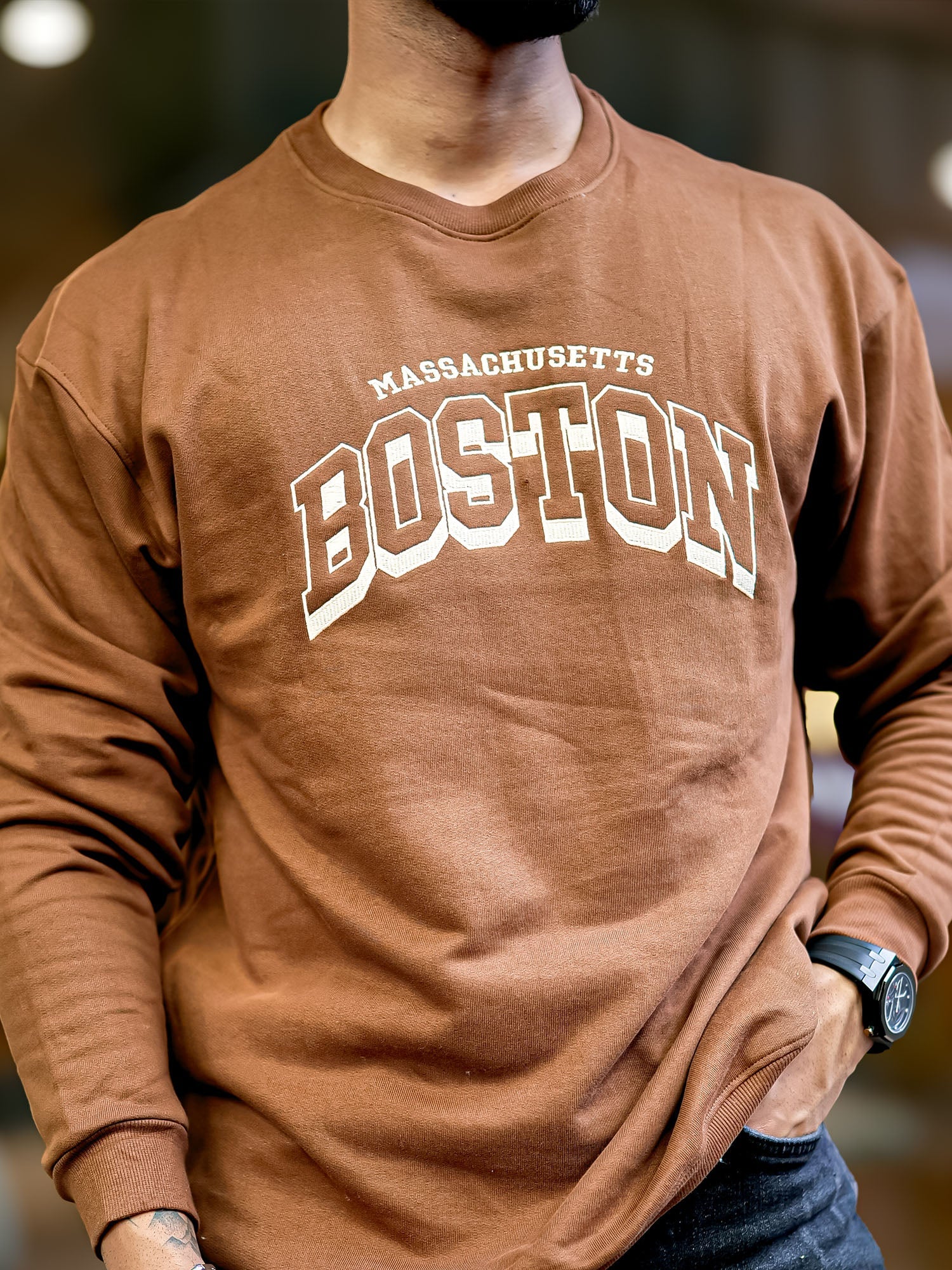 Boston Brown Sweatshirt