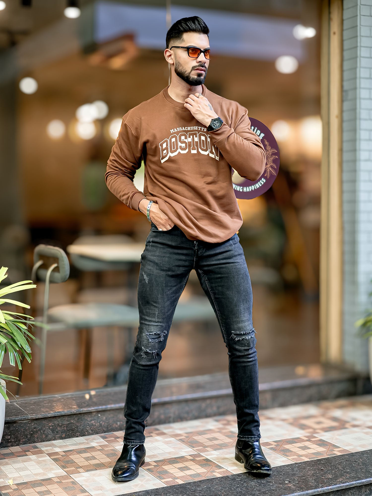 Boston Brown Sweatshirt