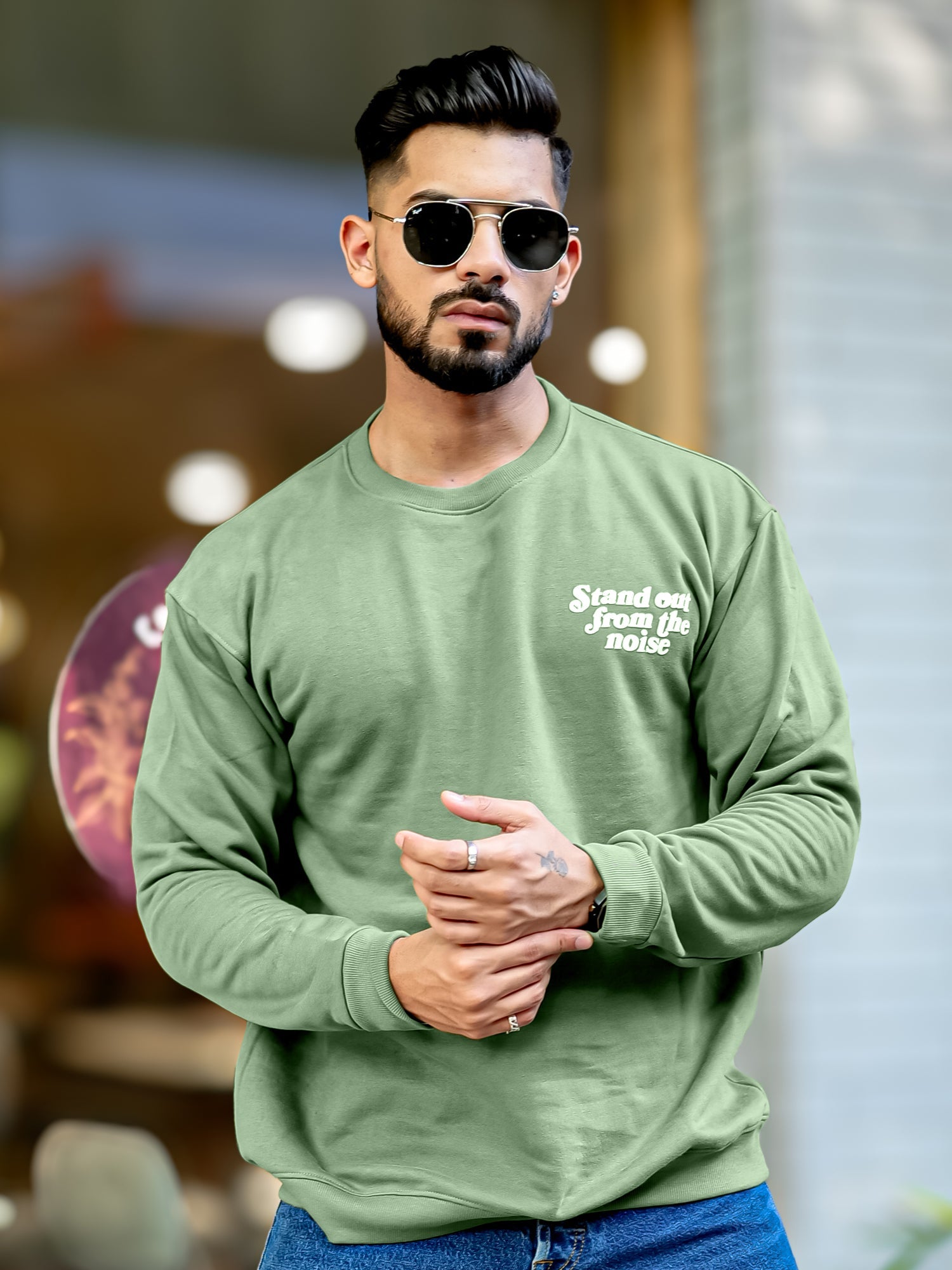 Noise Hunter Green Sweatshirt