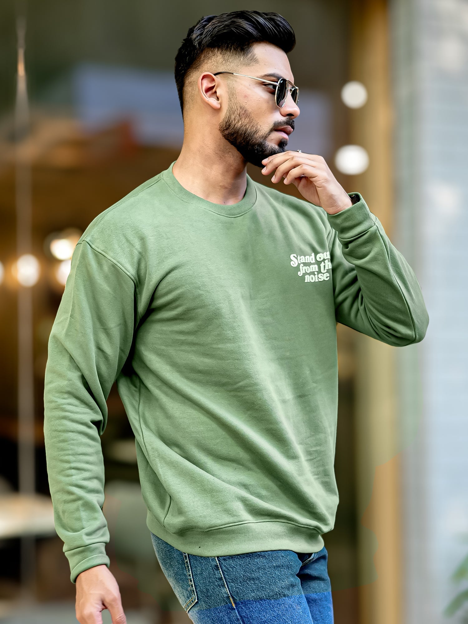 Noise Hunter Green Sweatshirt