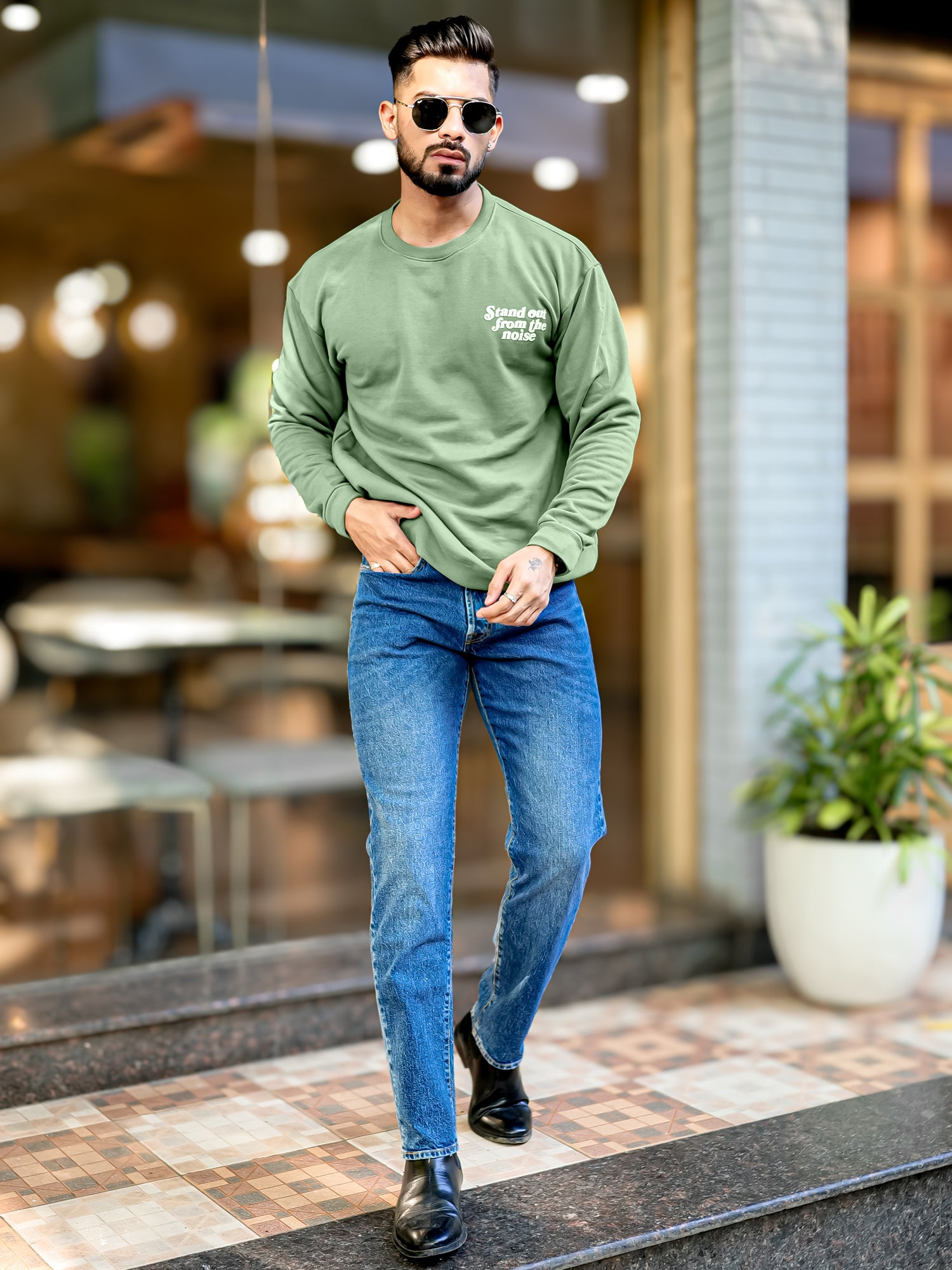 Noise Hunter Green Sweatshirt