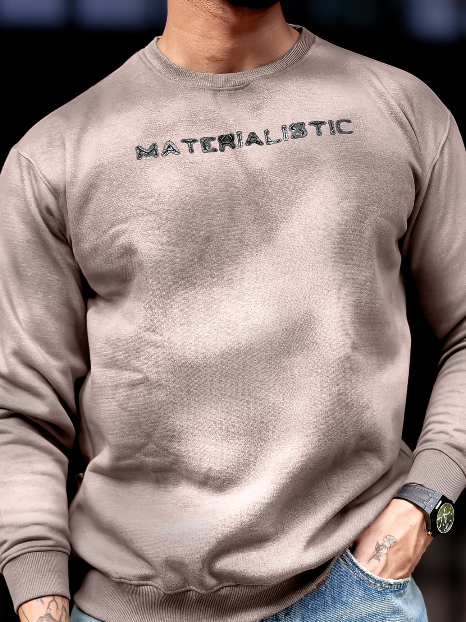 Materialistic Light Onion Sweatshirt