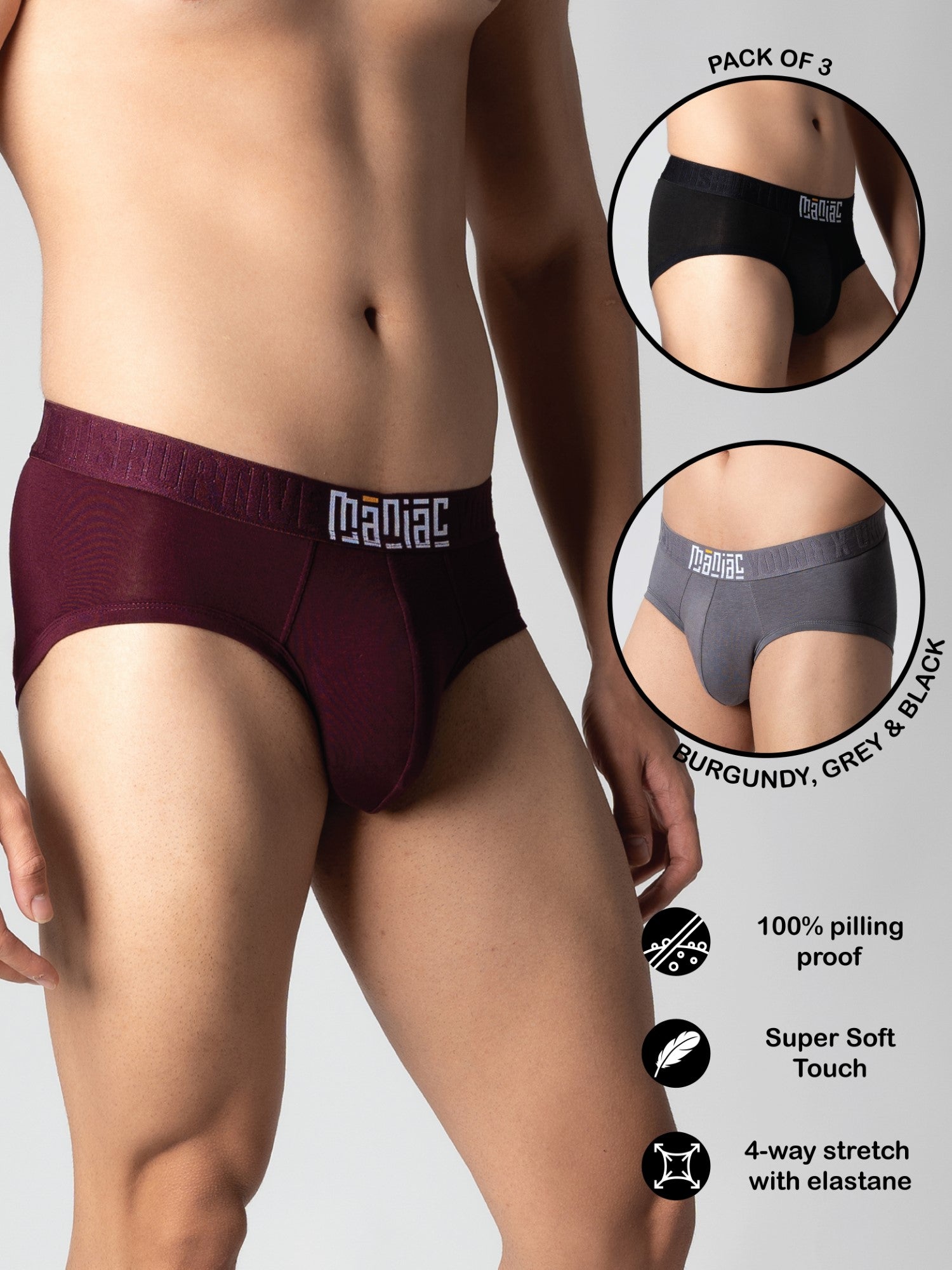 Modal Brief Pack of 3