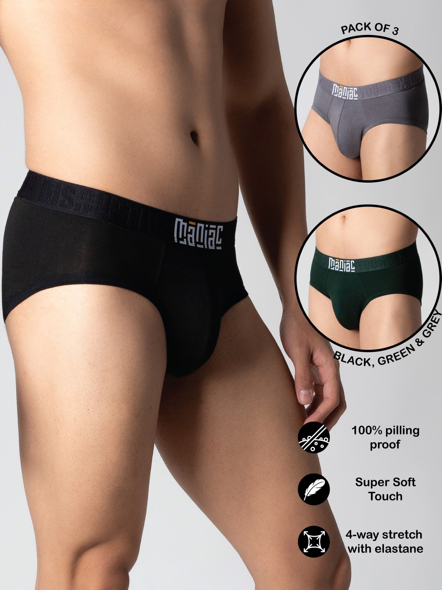 Modal Brief Pack of 3