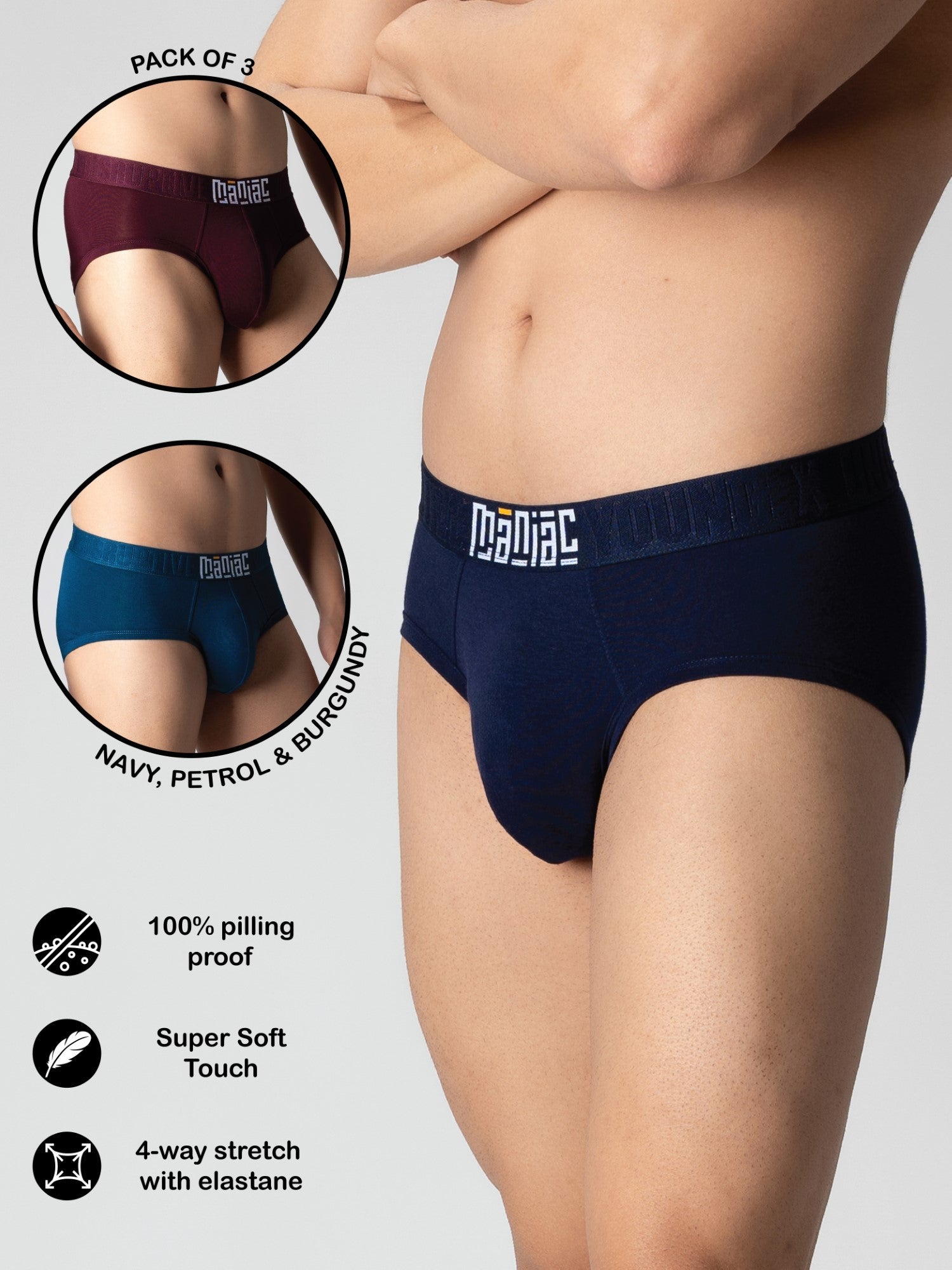 Modal Brief Pack of 3