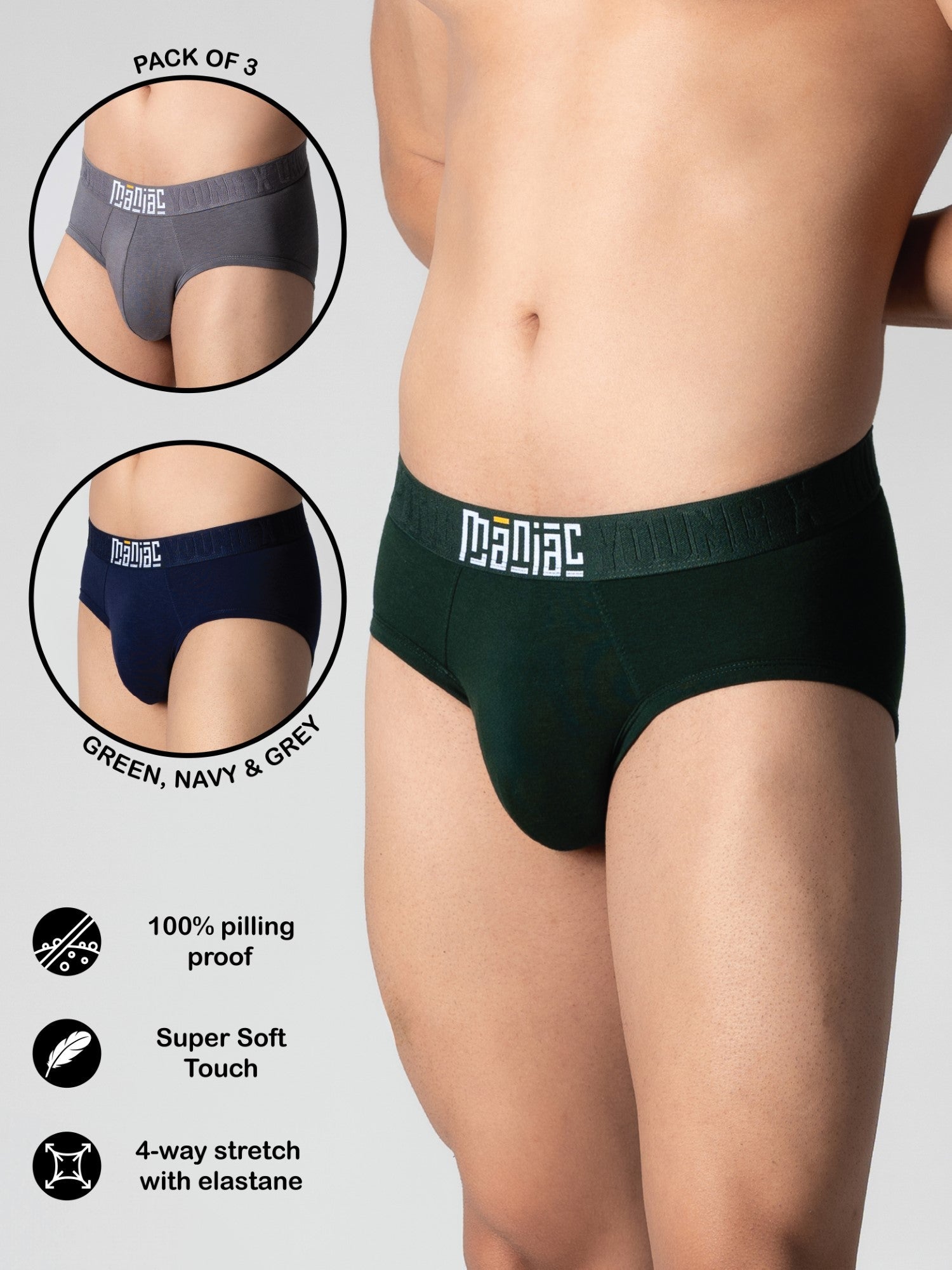 Modal Brief Pack of 3