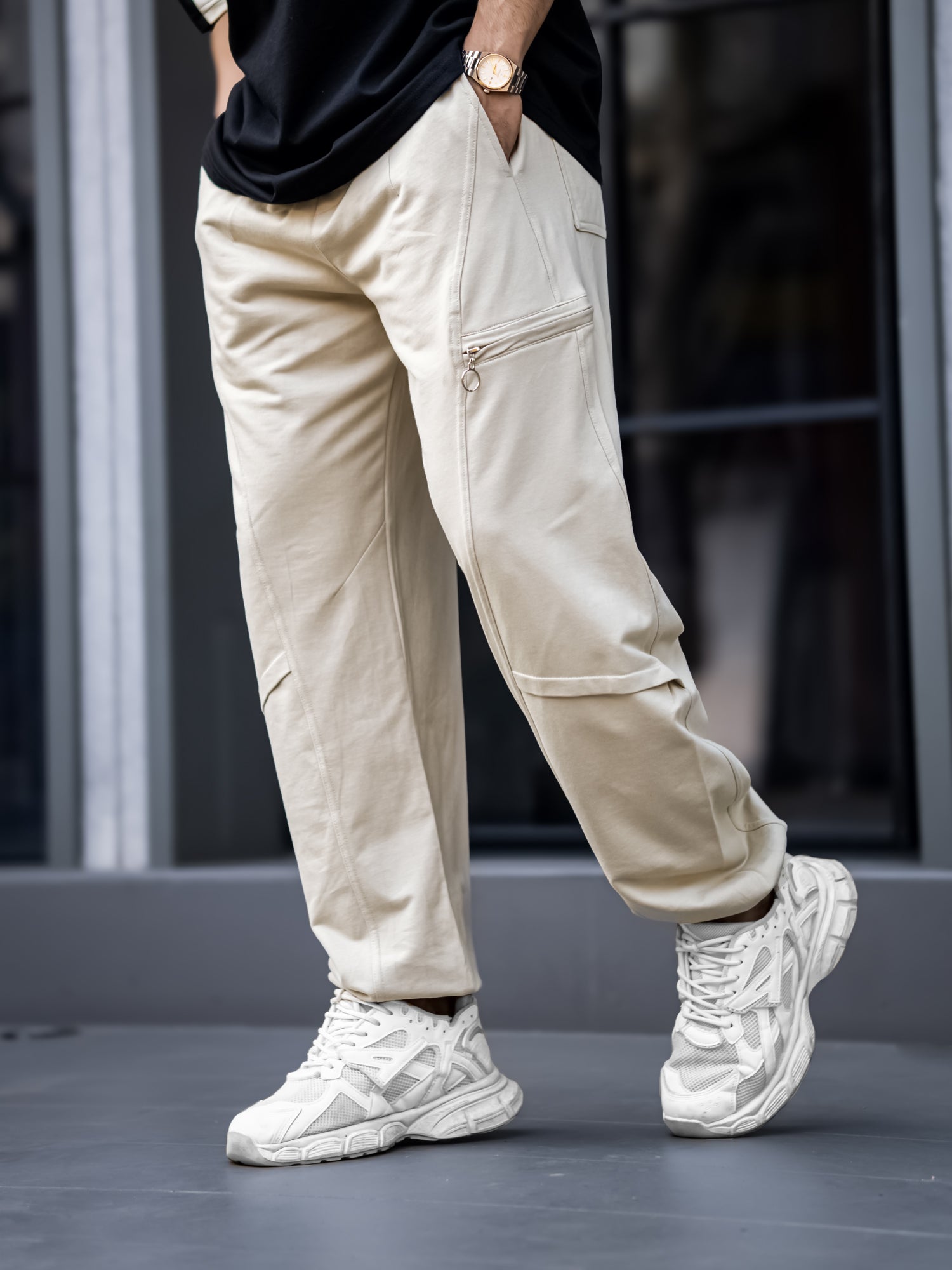 Uitility Zipper Biscuit Trackpant