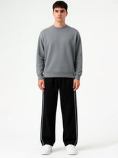 Runner Black Baggy Trackpant