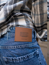 Deep ocean baggy bootcut jeans for men - view 4