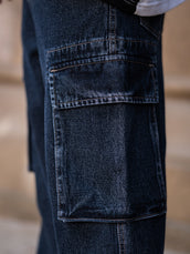 Baggy Navy Cargo Denim