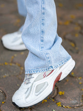 Sky fade baggy bootcut jeans for men - view 5