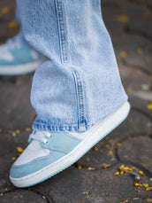Sky fade baggy cargo jeans for men - view 5