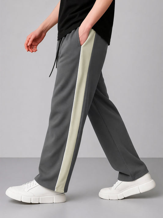 Bold Panel Dark Grey Pant