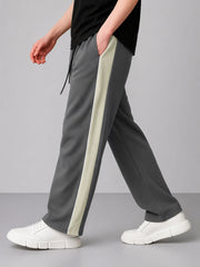 Bold Panel Dark Grey Pant