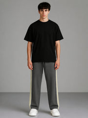 Bold Panel Dark Grey Pant