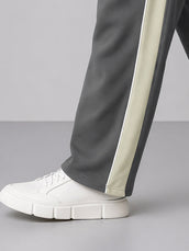 Bold Panel Dark Grey Pant