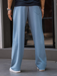 Baggy Light Grey 3 Line Pleat Pant